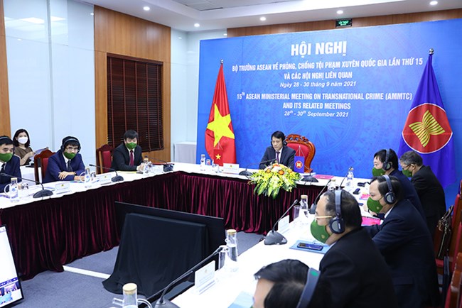 Bộ trưởng các nước ASEAN cam kết tăng cường hợp tác đấu tranh phòng, chống tội phạm xuyên quốc gia hậu đại dịch Covid-19 (29/09/2021)